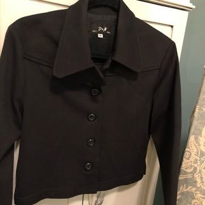 Black cropped jacket